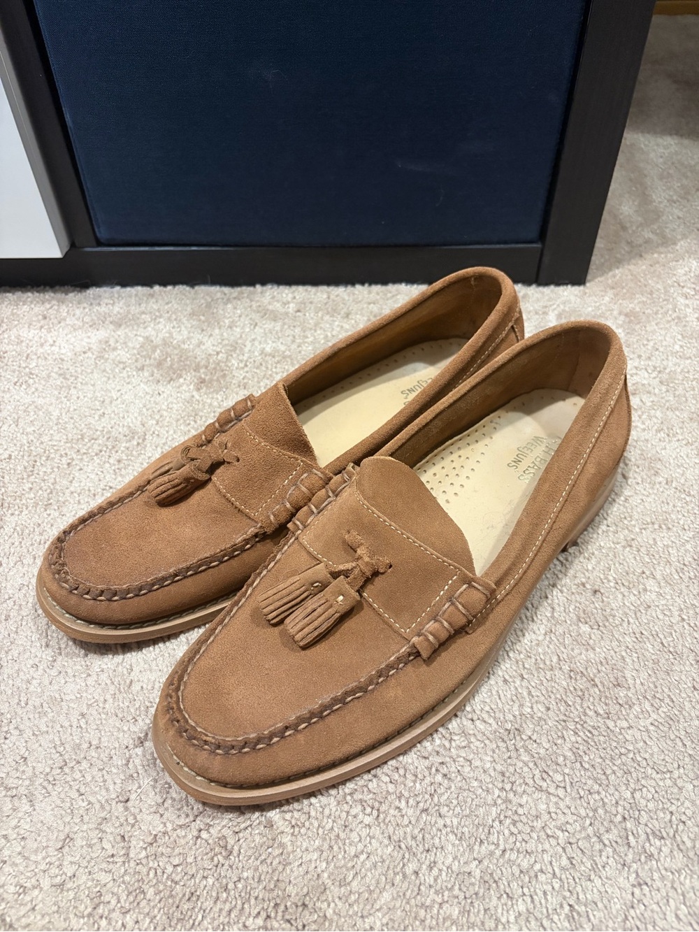 G.H. Bass & Co. Chestnut Suede Tassel Loafers